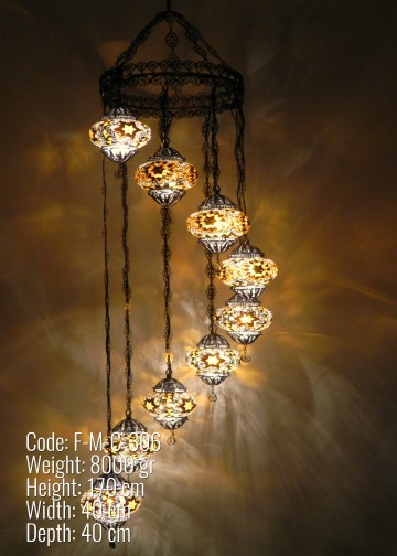 Mozaik Telkari 9'lu Helezon Set - F-M-C-306